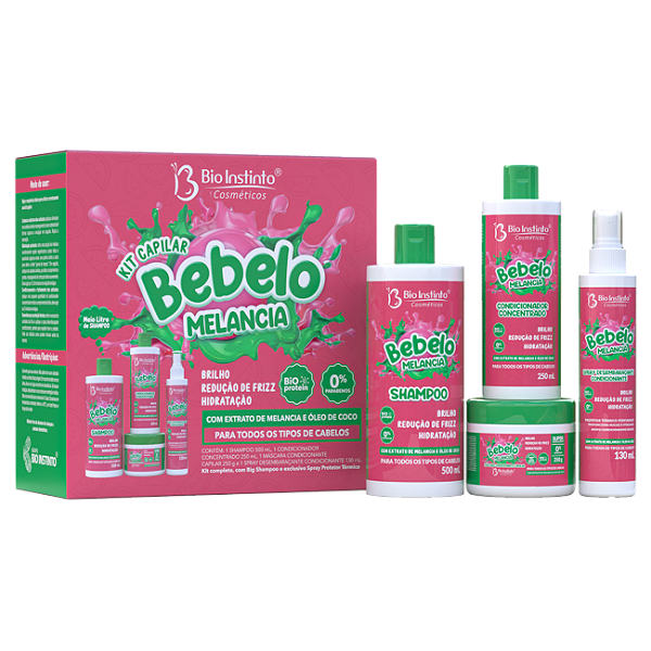 KIT CAPILAR BEBELOO MELANCIA BIO INSTINTO 4 ITENS