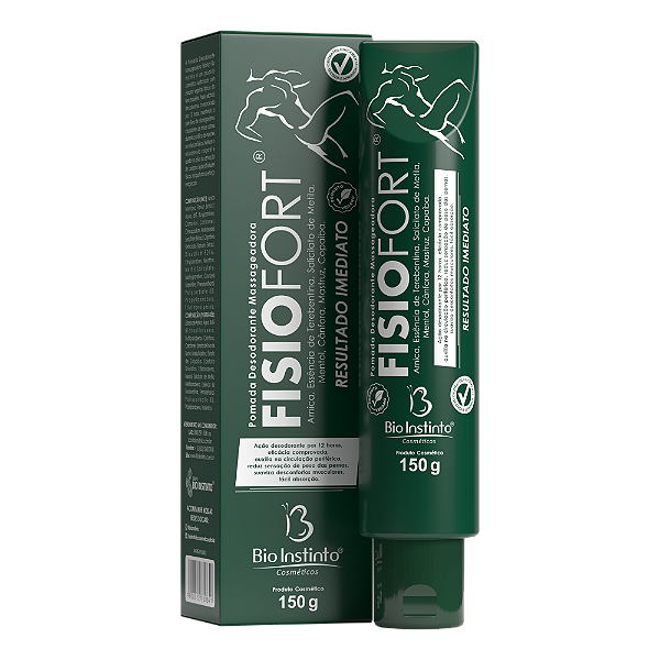 POMADA DESODORANTE MASSAGEADORA FISIOFORT BIO INSTINTO FRAS 150G