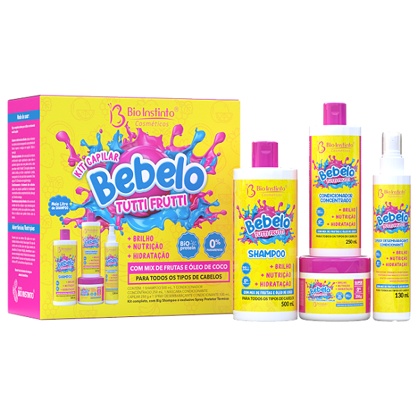 KIT CAPILAR BEBELOO TUTTI FRUTTI BIO INSTINTO 4 ITENS