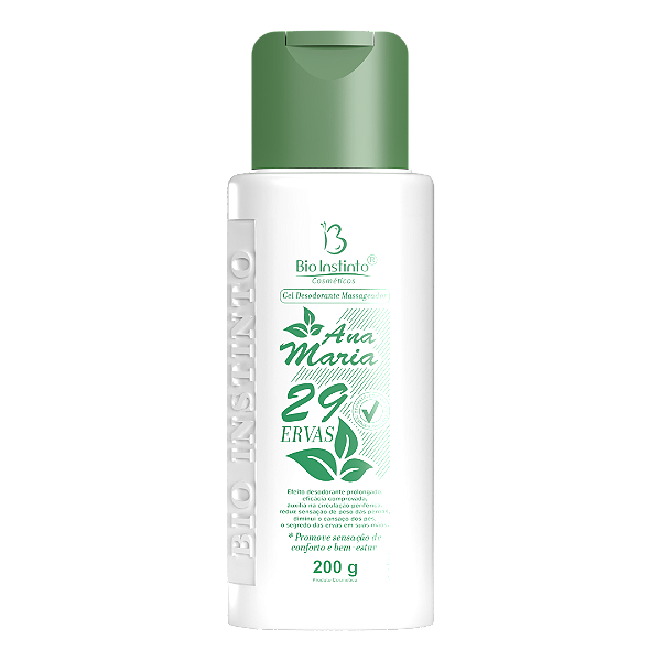 GEL DESODORANTE MASSAGEADOR ANA MARIA 29 ERVAS BIO INSTINTO 200G