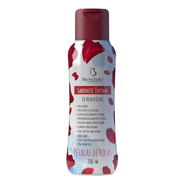 SABONETE INTIMO 10 BENEFICIOS PETALAS DE ROSAS BIO INSTINTO  200ML