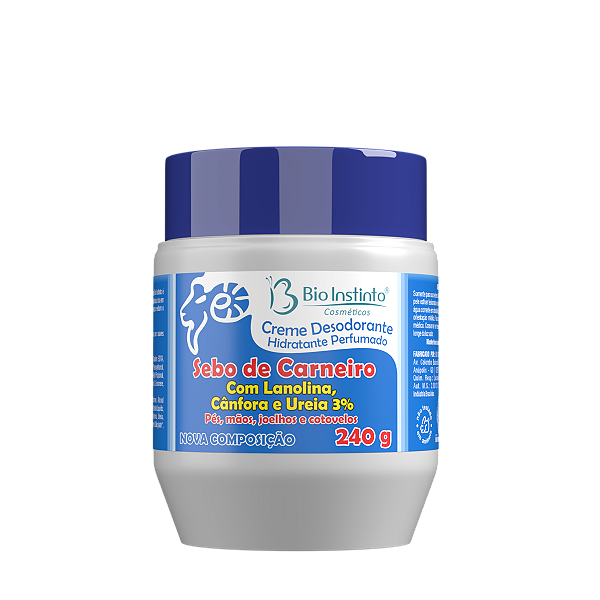 CREME HIDRATANTE SEBO DE CARNEIRO COM LANOLINA BIO INSTINTO  240G