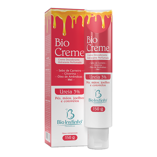 Bio Creme Hidratante Ureia Tratamento Mãos e Pés 150 G