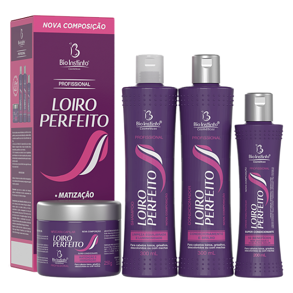 KIT CAPILAR LOIRO PERFEITO BIO INSTINTO 4 ITENS