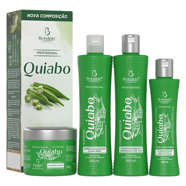 KIT CAPILAR QUIABO BIO INSTINTO 4 ITENS