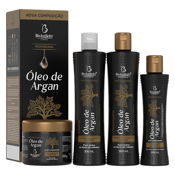 KIT CAPILAR OLEO DE ARGAN BIO INSTINTO 4 ITENS