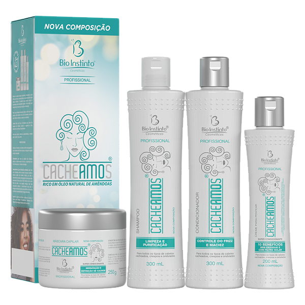 KIT CAPILAR CACHEAMOS BIO INSTINTO 4 ITENS