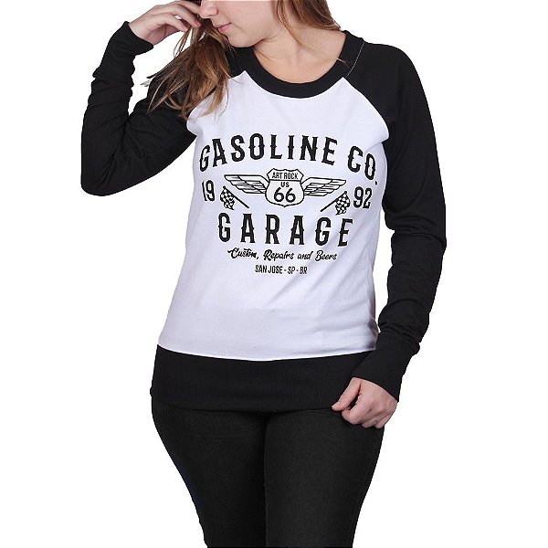 Moletinho Feminino Gasoline Co Branco - Slim