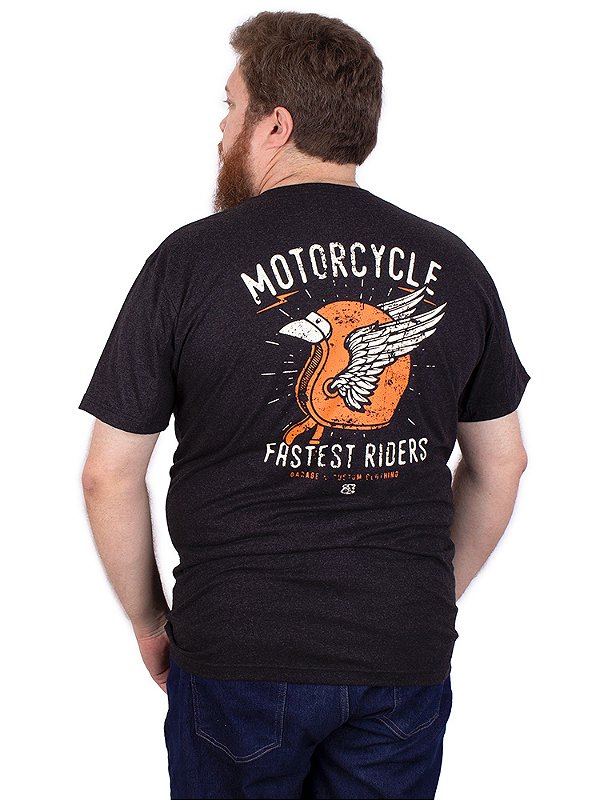 Camiseta Masculina Moto Fastest Preto Jaguar