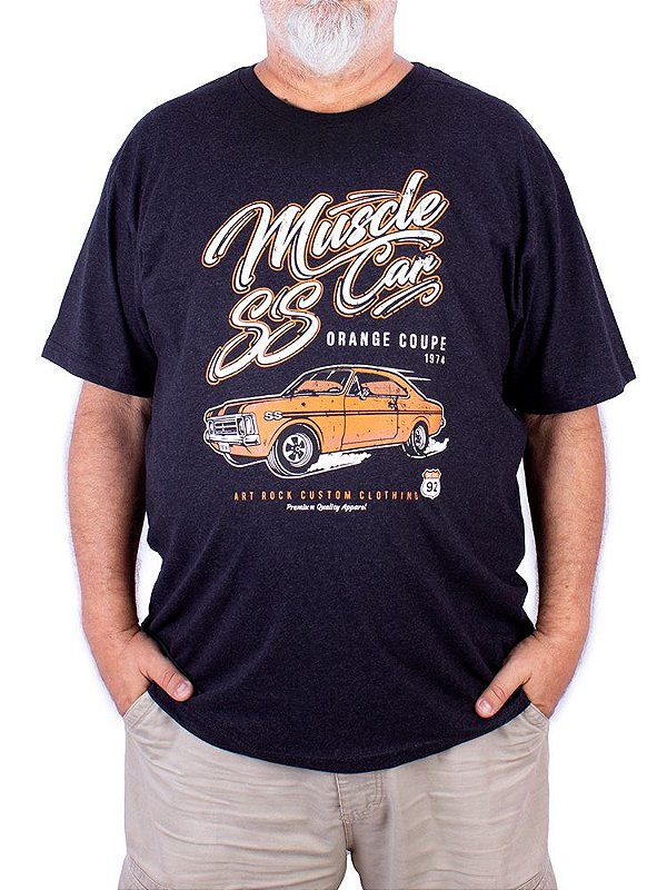 Camiseta Opala Muscle Car Preto Jaguar