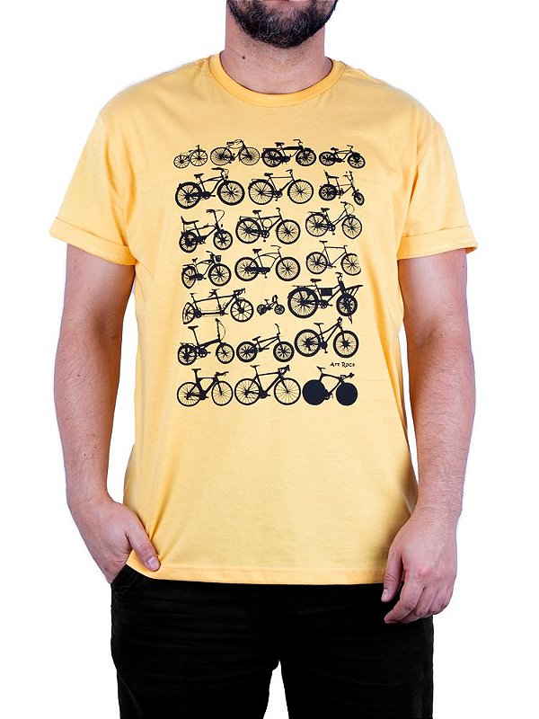 Camiseta Bicicletas Amarela