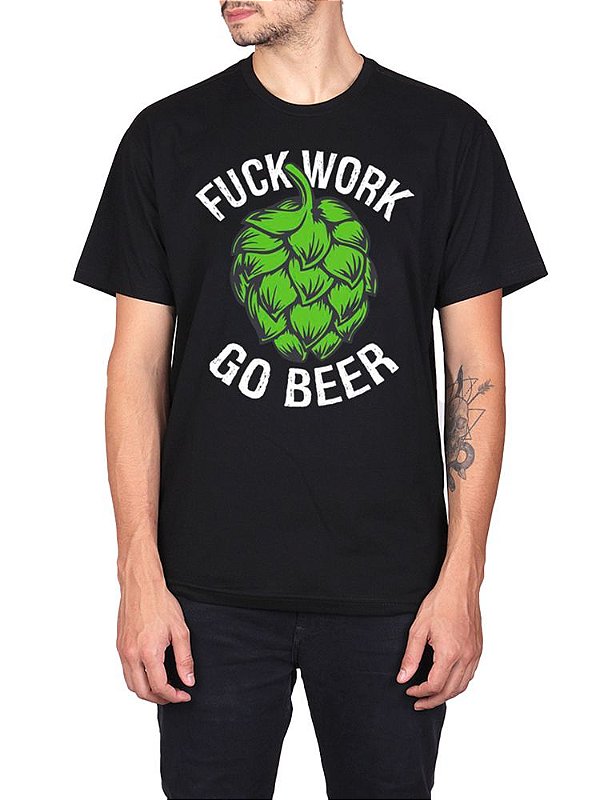 Camiseta Cerveja Go Beer Preta