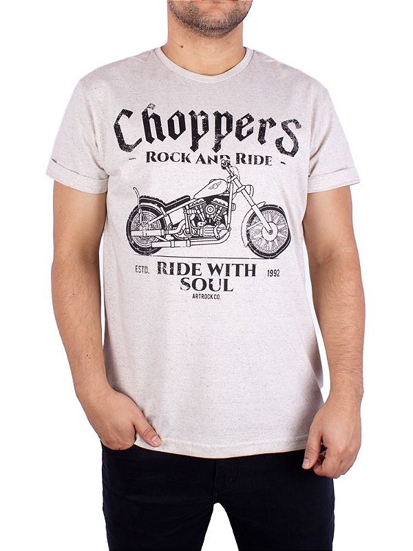 Camiseta Moto Choppers Soul Botonê Gelo