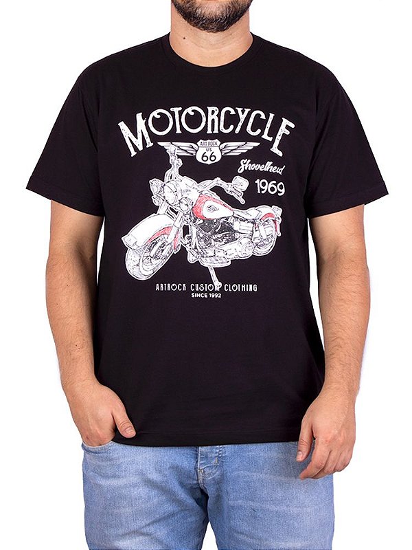 Camiseta Moto Shovelhead Preto