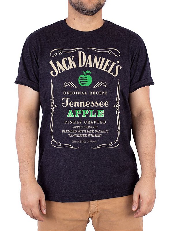Camiseta Jack Daniels Apple Preto Jaguar