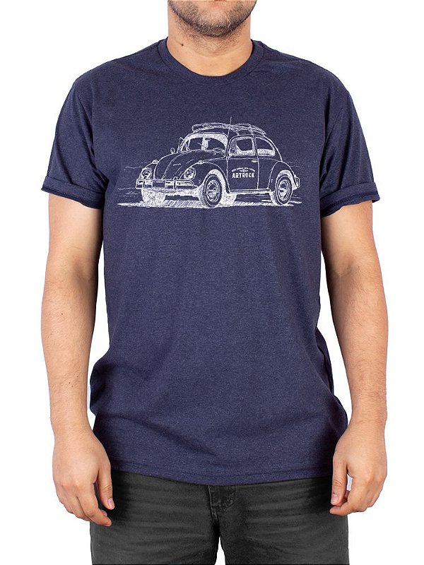 Camiseta Fusca Line Marinho Índigo