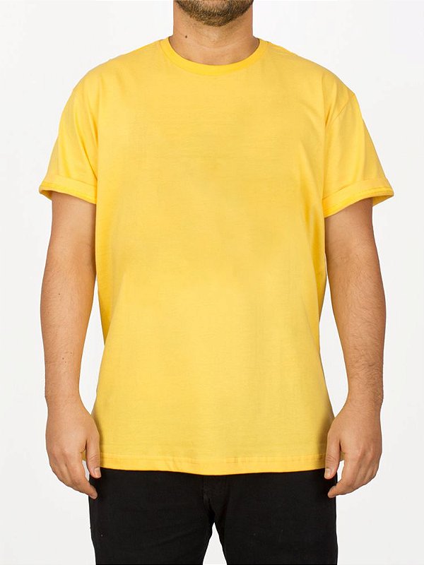 Camiseta Básica Amarelo Gema.