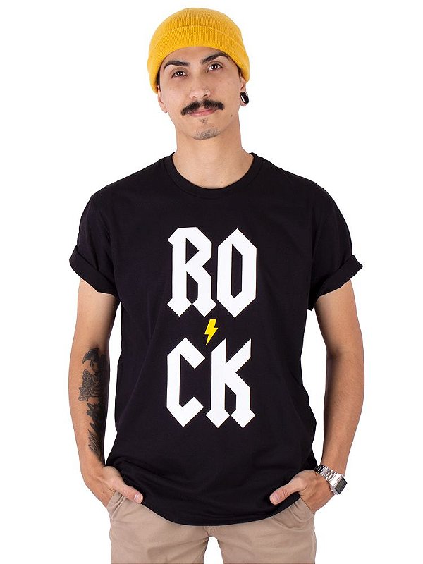 Camiseta Rock Vert Preta