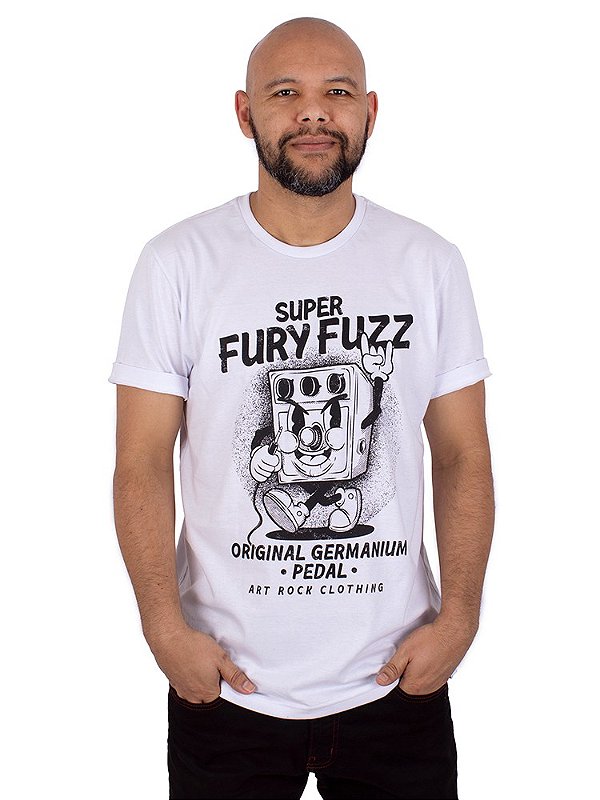 Camiseta Rock Fury Fuzz Branca