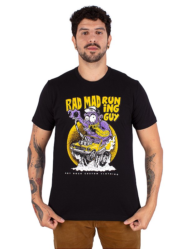 Camiseta Rad Mad Guy - Preta.