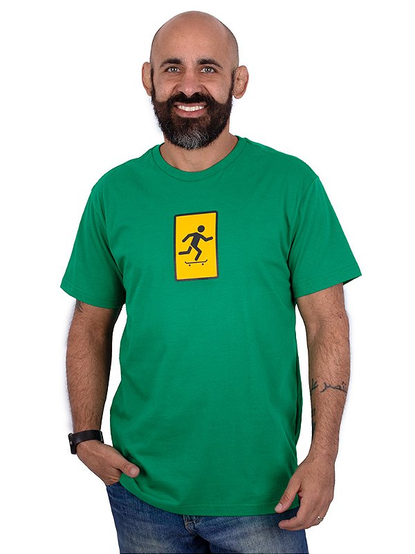 Camiseta Skate Picto - Verde.