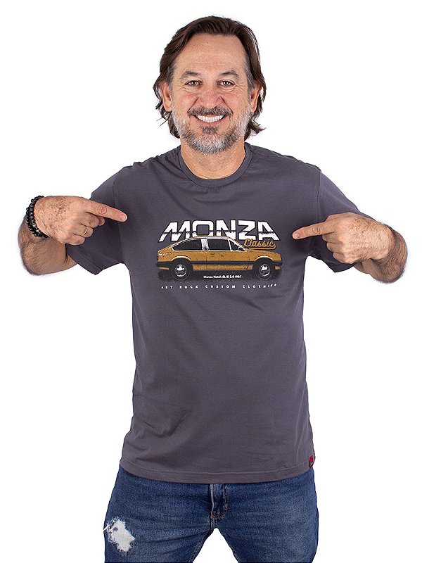 Camiseta Monza Classic - Cinza Chumbo.