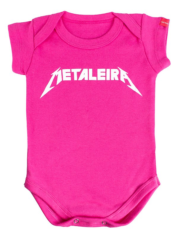 Body Bebê Metaleira - Rosa Pink