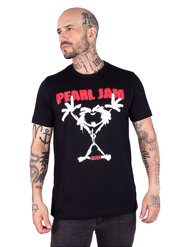 Camiseta Pearl Jam Alive - Preta