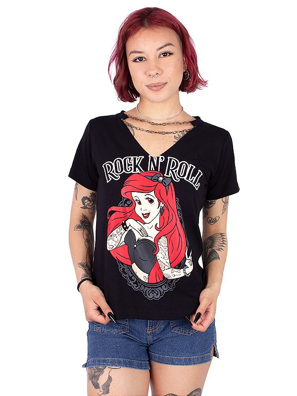 Blusa Corrente Ruiva Tatuada - Preta