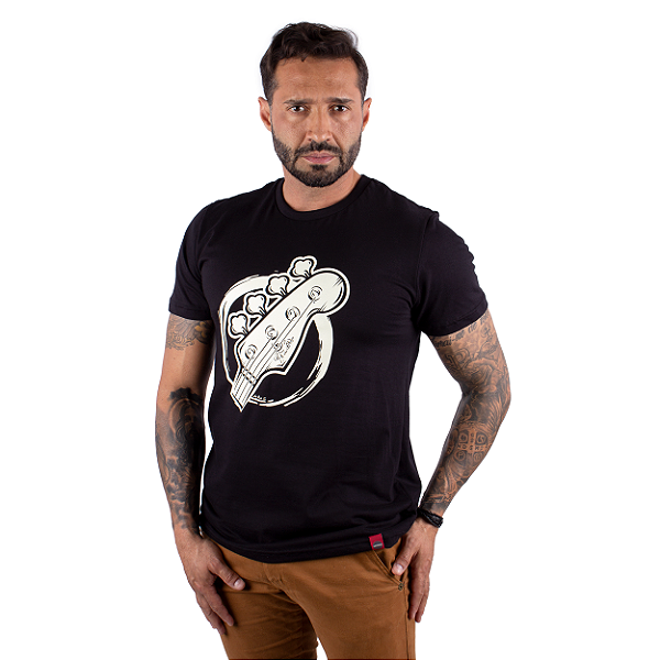 Camiseta Baixo ARM Bass Preta.