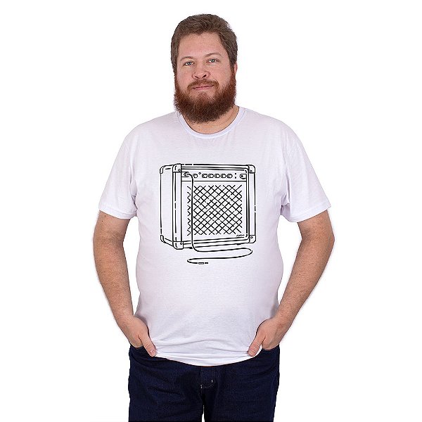 Camiseta Amplificador Branca.