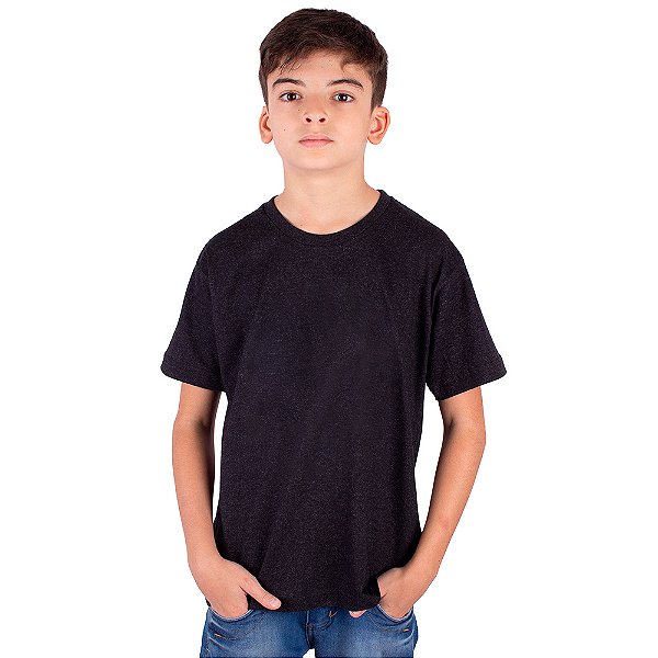 Camiseta Juvenil Basica Premium Preta Jaguar