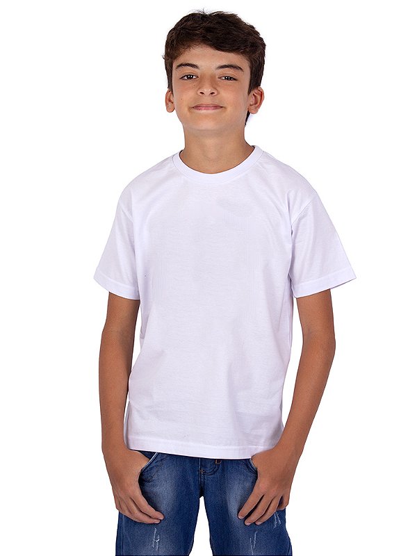 Camiseta Juvenil Básica Branca
