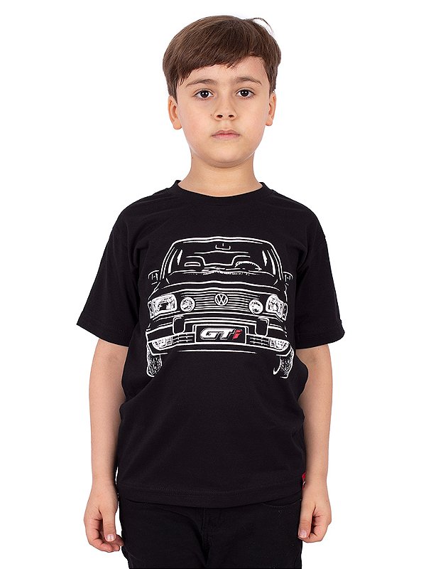 Camiseta Juvenil Gol Quadrado Preta