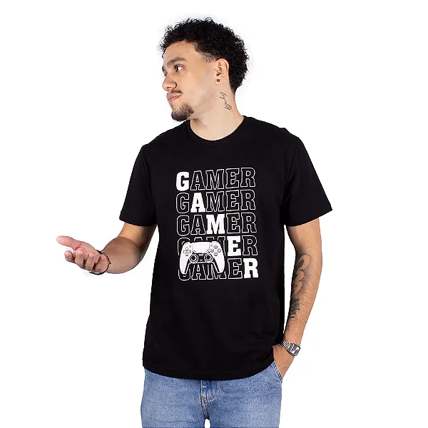 Camiseta Multi Gamer - Preta.