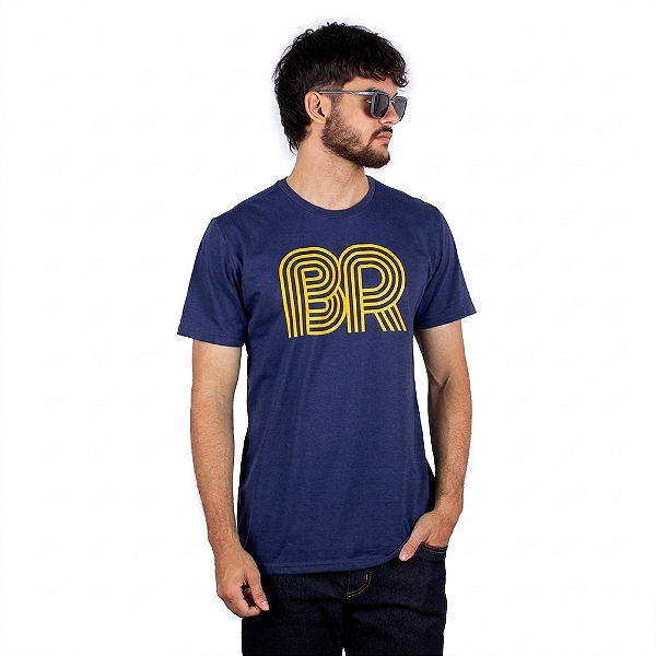 Camiseta Brasil Groove - Marinho.