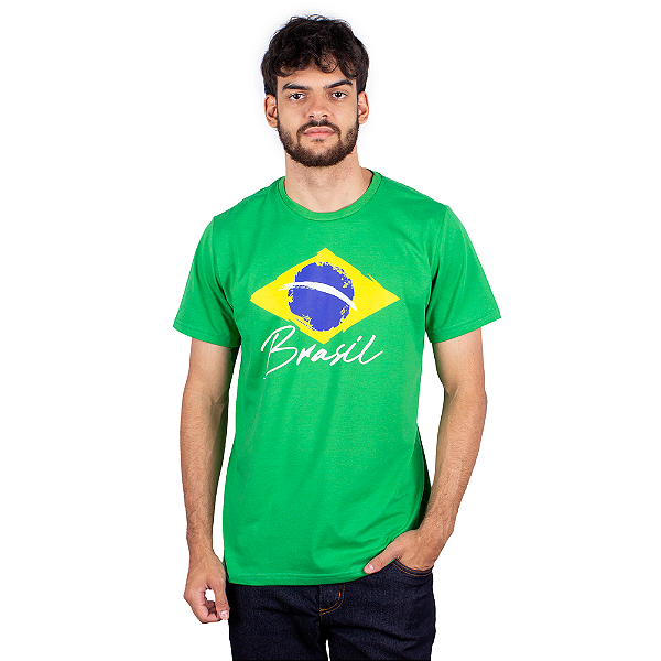 Camiseta Brasil Torcida - Verde.