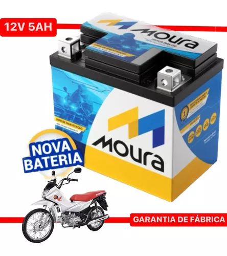 Bateria Moura Honda Pop 100/ Pop 110/ Mix Flex