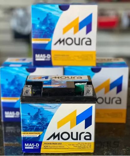 Bateria Moura 12v5ah Titan Fan Start Biz Bros 125 150 160
