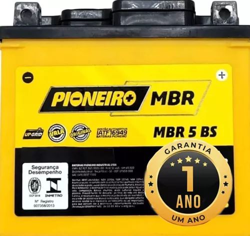 Bateria Pioneiro Honda Pop 100/ Pop 110/ Mix Flex Todos Anos