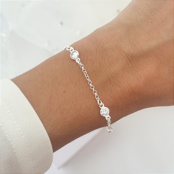 Pulseira zirconias