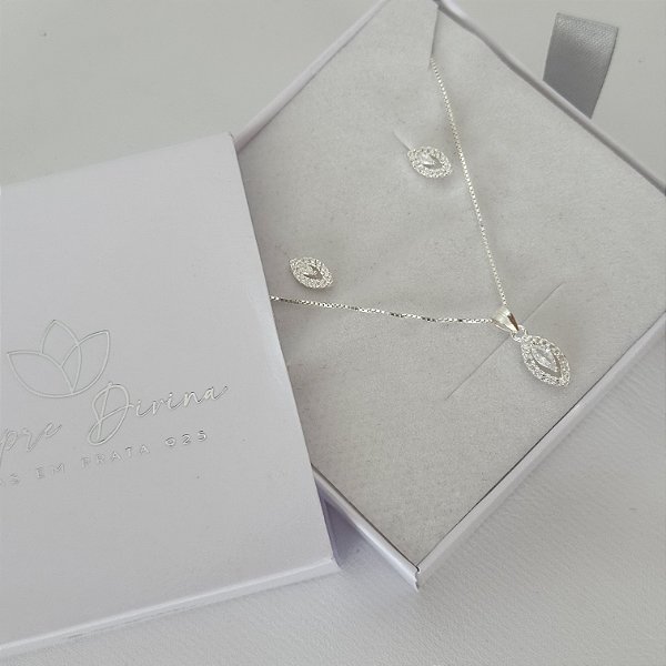 Conjunto Navete cristal