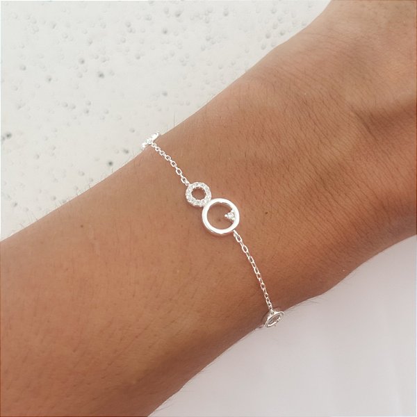 Pulseira círculos • Linha Luxo