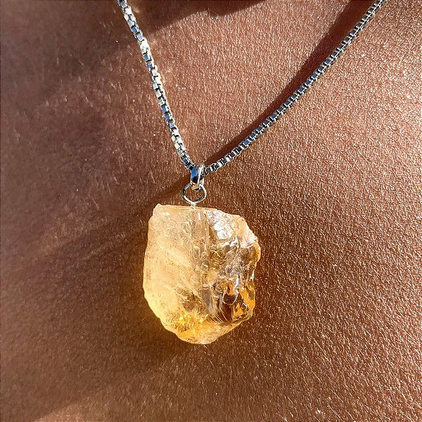 COLAR SLIM - AÇO INOXIDÁVEL - CITRINO