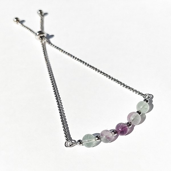 PULSEIRA TAÍPE - AÇO INOXIDÁVEL - FLUORITAS NATURAIS