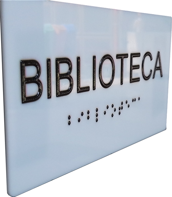 Placa Braile 15x7,5 cm