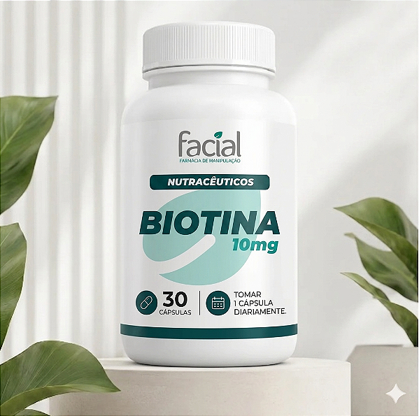 Biotina 10mg 30 Cápsulas