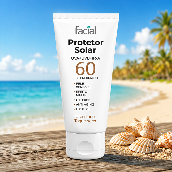 Protetor Solar Fps 60 70g - Toque seco Uso Diário
