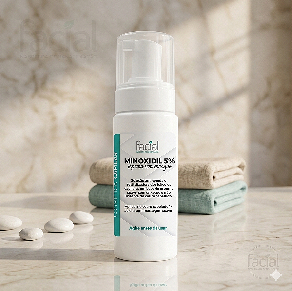 Minoxidil 5% - Espuma sem enxague - 50ml