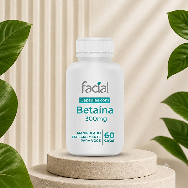 Betaína Cloridrato 300mg 60 Cápsulas